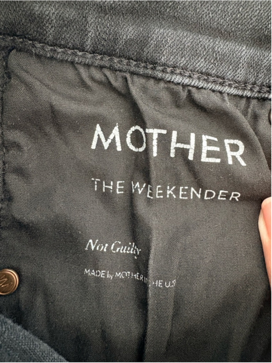 MOTHER The Weekender Flare Jeans Sz 24 Not Guilty Black EUC - Picture 5 of 14